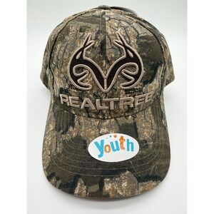 Youth Realtree Camo Antlers Trucker Hat Mesh Snapback New With Tags